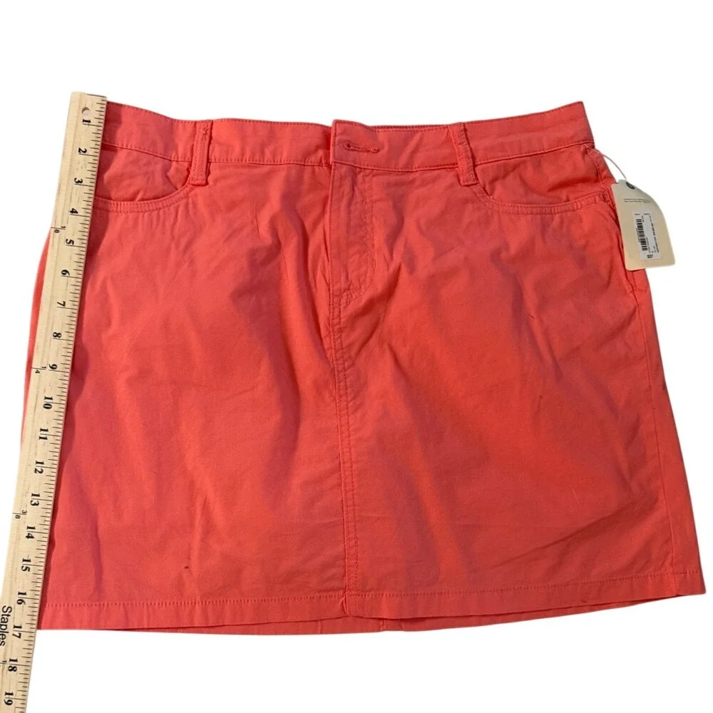 St‎ John's Bay Skort Womens 10 Georgia Peach Coral Pink Casual Mini Skirt Shorts